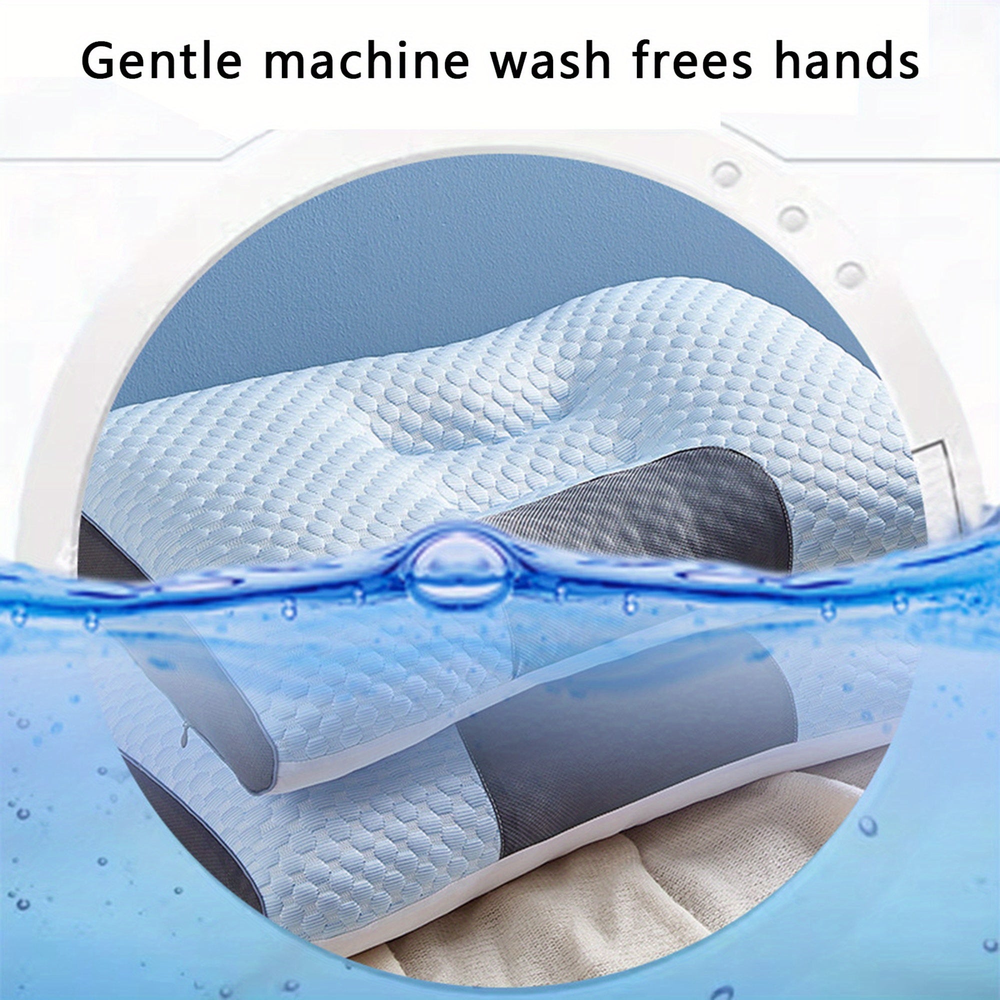 Non-Collapsing Pillow Core, Contoured Pillow for Neck And Shoulder Relief