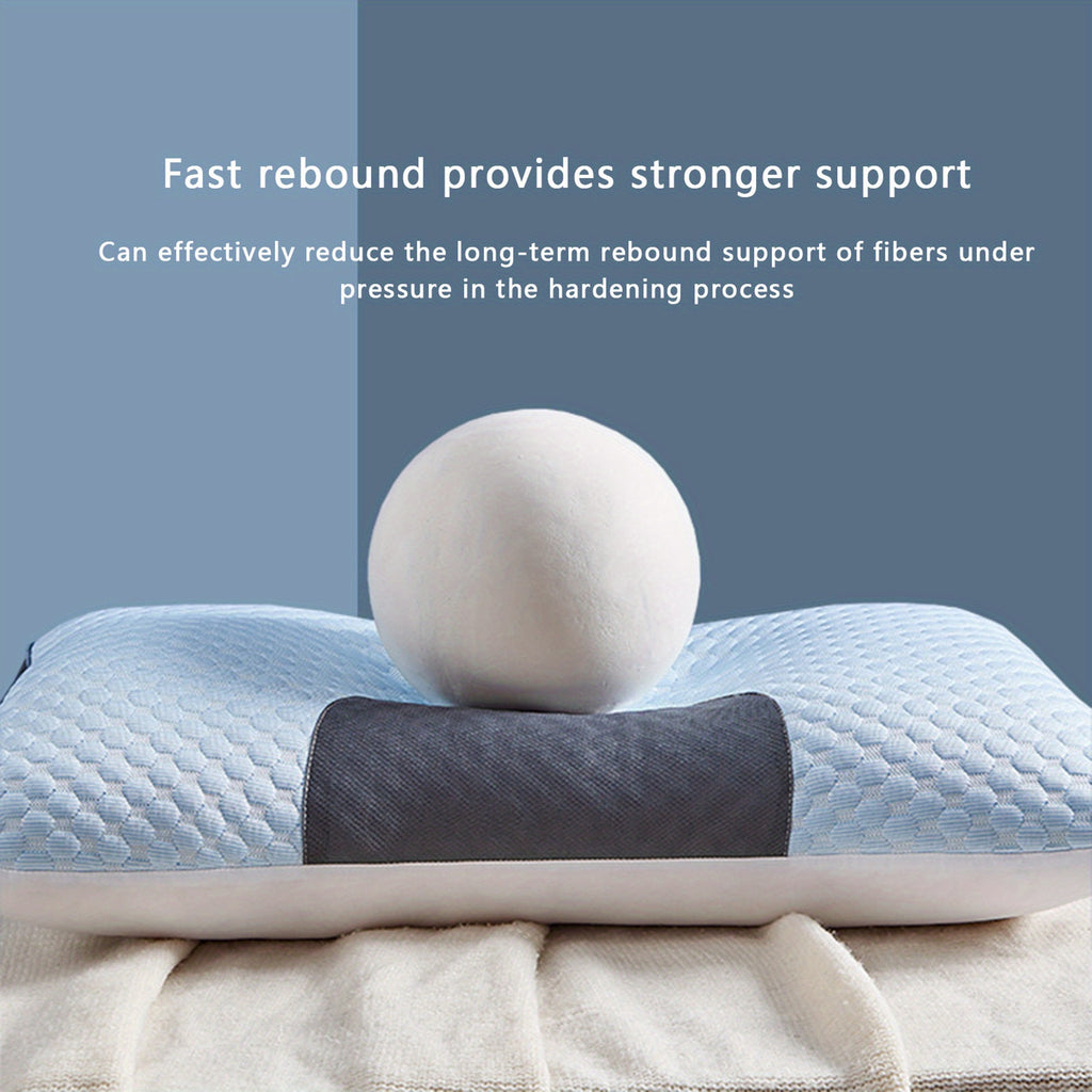 Non-Collapsing Pillow Core, Contoured Pillow for Neck And Shoulder Relief