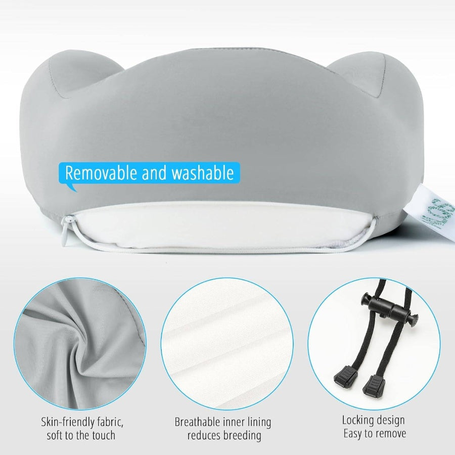 Travel Pillow, Natural Latex Neck Pillow, Comfortable Airplane Travel Pillow, Supports and Neck, Essential Long Distance Travel,