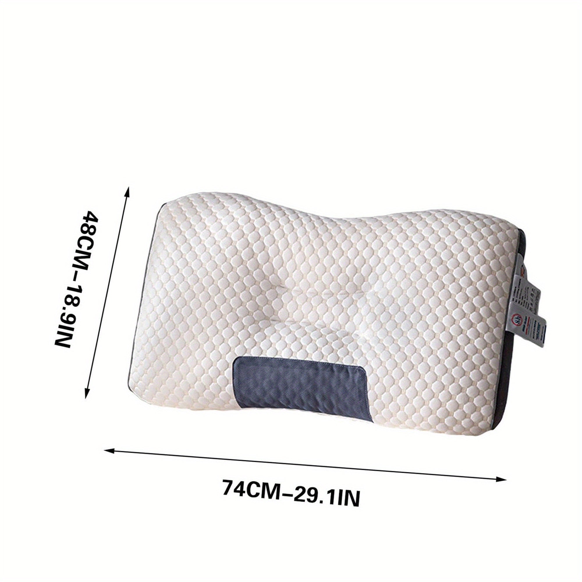 Non-Collapsing Pillow Core, Contoured Pillow for Neck And Shoulder Relief